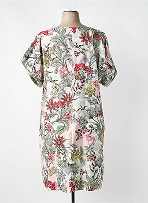 Robe mi-longue manches courtes manches courtes vert ORIENTIQUE NATURALLY femme
