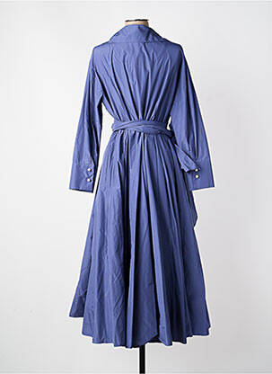 Trench tissage popeline sans capuche bleu BIZE femme