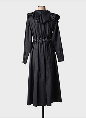 Robe longue manches longues manches longues noir BIZE femme