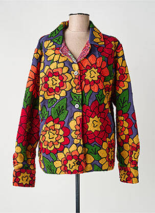 Veste casual col tailleur vert XIWIKJ femme