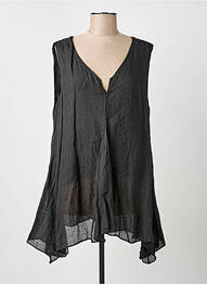 Tunique sans manche col v noir KEDZIOREK femme
