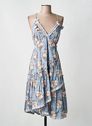 Robe mi-longue bleu RHUM RAISIN femme