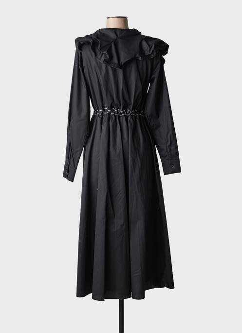 Robe longue manches longues manches longues noir BIZE femme