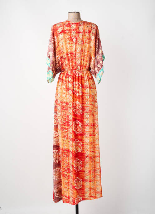 Robe longue orange CARLA femme