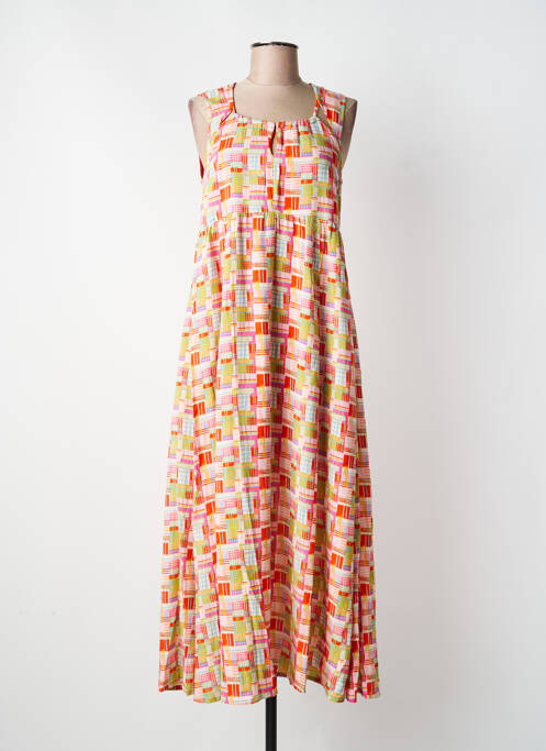 Robe longue orange KALI YOG femme