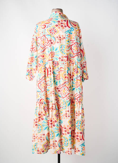 Robe longue rouge ORIENTIQUE NATURALLY femme