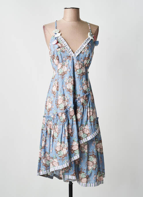 Robe mi-longue bleu RHUM RAISIN femme