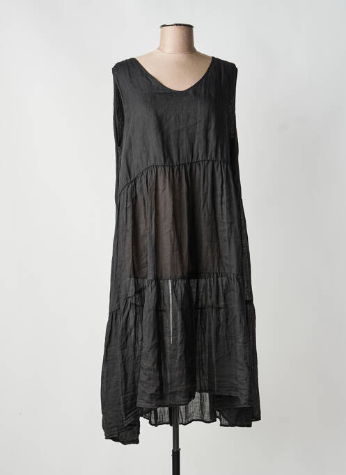 Robe mi-longue noir KEDZIOREK femme