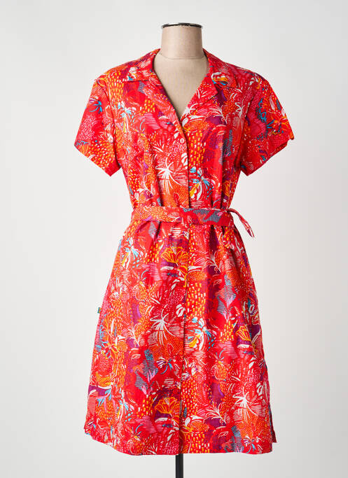 Robe mi-longue rouge KALI YOG femme