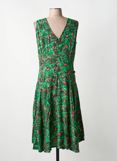 Robe mi-longue vert KALI YOG femme