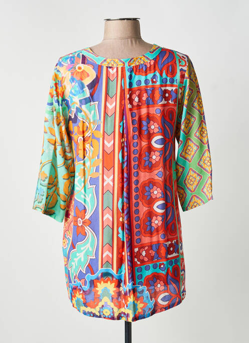 Tunique manches longues vert ORIENTIQUE NATURALLY femme