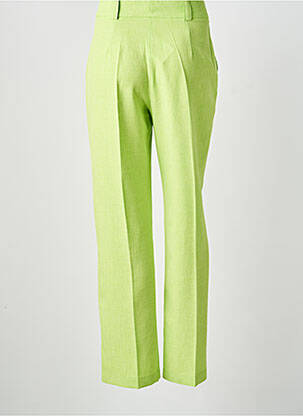 Pantalon droit tissage popeline taille normale vert RATS & BANANAS femme