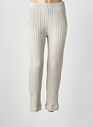 Pantalon slim taille élastique taille normale gris KEDZIOREK femme