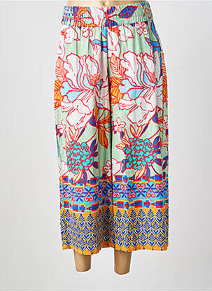 Pantalon large poches taille normale vert ORIENTIQUE NATURALLY femme