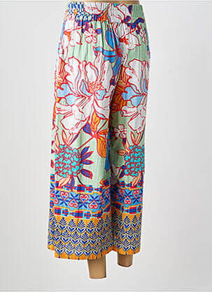 Pantalon large poches taille normale vert ORIENTIQUE NATURALLY femme