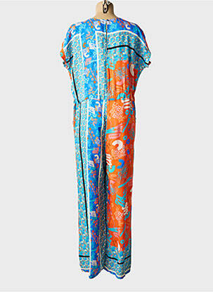 Combi-pantalon manches courtes manches courtes bleu MADE IN SENS femme