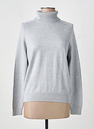 Pull col roulé coupe cintrée manches longues gris ESCORPION femme