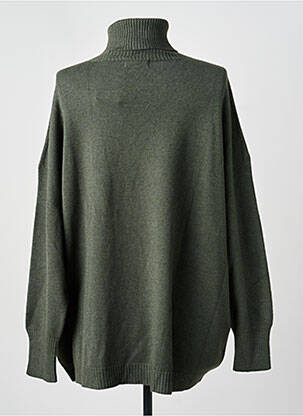 Pull col roulé manches longues manches longues vert MAX & ENJOY femme