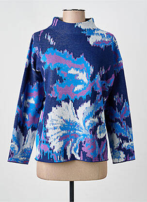 Pull col rond manches longues bleu ESCORPION femme