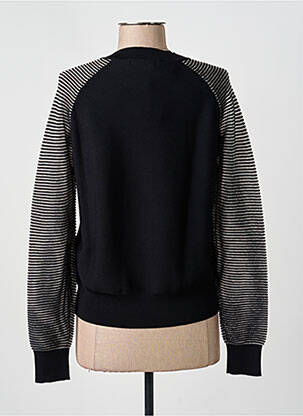 Pull coupe cintrée manches longues noir ESCORPION femme