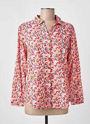Chemisier coupe cintrée manches longues rose KALI YOG femme