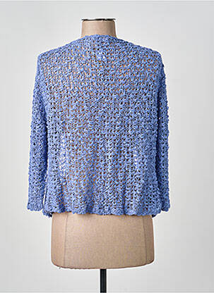 Gilet manches longues manches 3/4 bleu BLEU MANDARINE femme