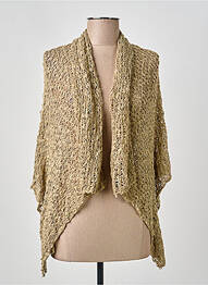 Gilet manches longues manches 3/4 vert BLEU MANDARINE femme