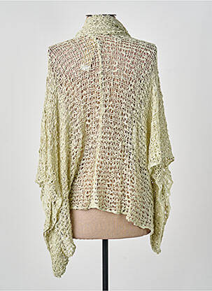 Gilet manches longues manches 3/4 vert clair BLEU MANDARINE femme