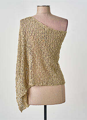 Top coupe cintrée sans manche vert BLEU MANDARINE femme