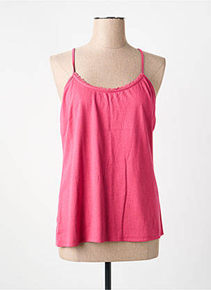 T-shirt stretch fines bretelles rose RHUM RAISIN femme