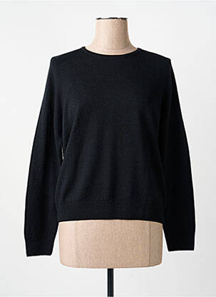 Pull coupe droite manches longues noir ESCORPION femme