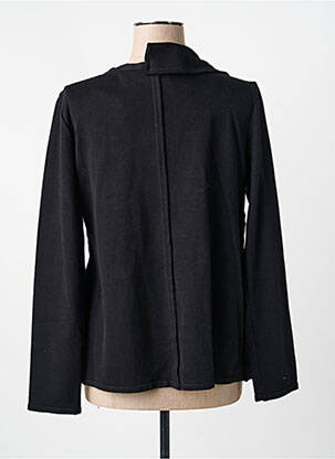 Pull coupe cintrée manches longues noir KEDZIOREK femme