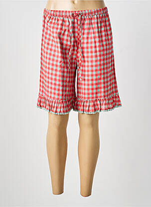 Bermuda rouge RHUM RAISIN femme