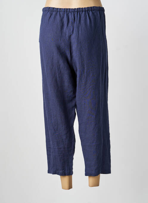 Pantalon 7/8 taille élastique taille normale bleu ORIENTIQUE NATURALLY femme
