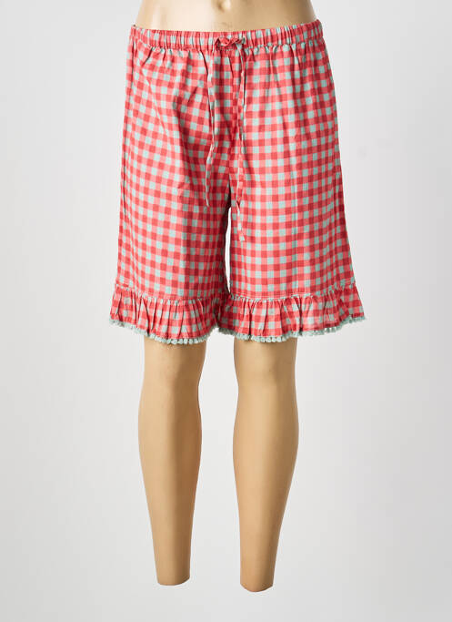 Bermuda rouge RHUM RAISIN femme