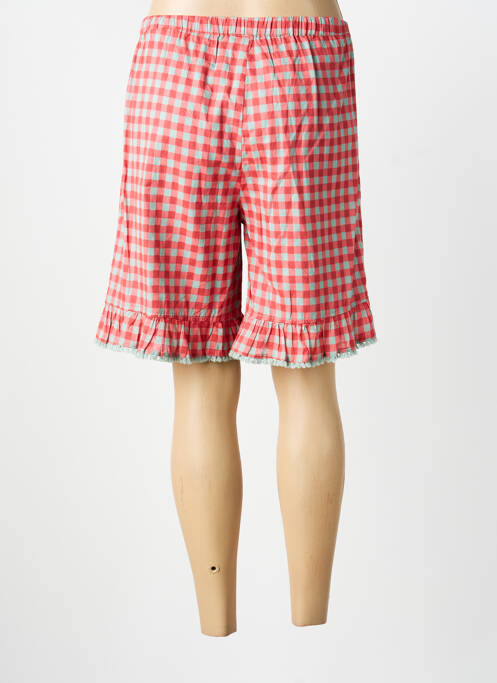Bermuda rouge RHUM RAISIN femme