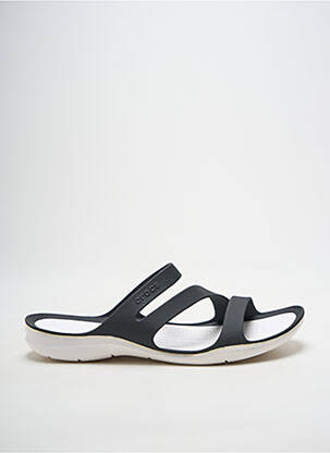Mules/sabots bout ouvert talon plat jusqu'à 3cm noir CROCS femme