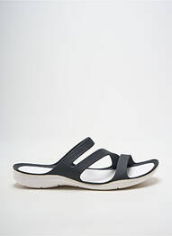 Mules/sabots bout ouvert talon plat jusqu'à 3cm noir CROCS femme