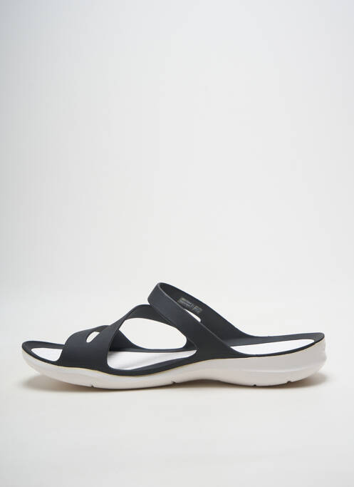 Mules/sabots bout ouvert talon plat jusqu'à 3cm noir CROCS femme