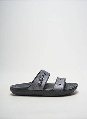 Mules/sabots bout ouvert talon plat jusqu'à 3cm argent CROCS femme