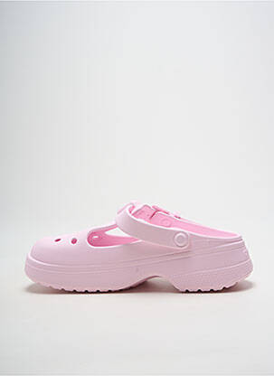 Mules/sabots talon de 4 à 6cm rose CROCS femme