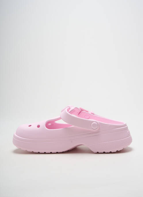 Mules/sabots talon de 4 à 6cm rose CROCS femme