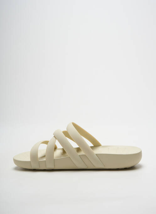 Mules/sabots bout ouvert talon plat jusqu'à 3cm beige CROCS femme