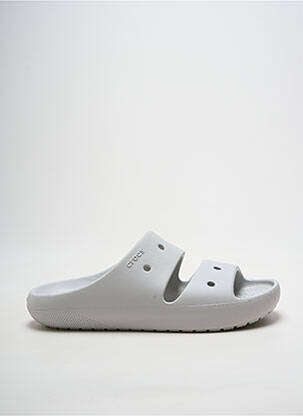 Mules/sabots bout ouvert talon plat jusqu'à 3cm gris CROCS femme