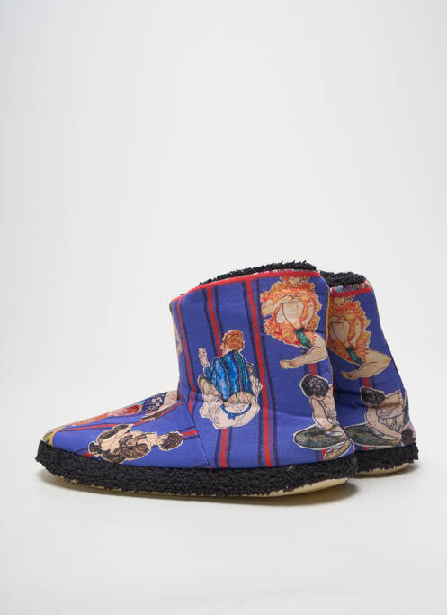 Chaussons/Pantoufles bleu RUBAN ROUGE femme