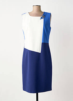 Robe mi-longue sans manche sans manche bleu GREGORY PAT femme