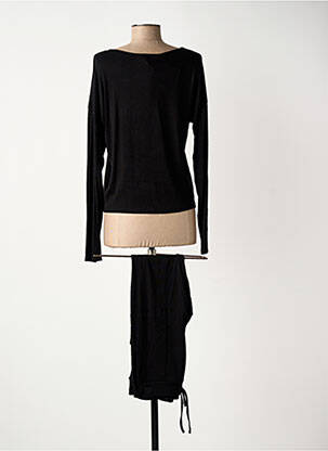 Ensemble pantalon bas pantalon noir COULEURS DU TEMPS femme