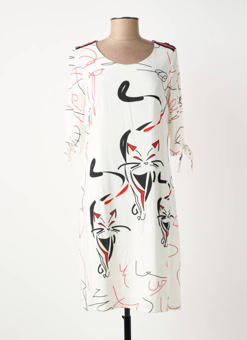Robe mi-longue blanc GREGORY PAT femme