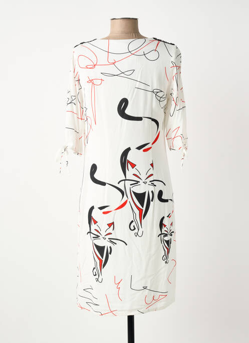 Robe mi-longue blanc GREGORY PAT femme