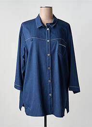 Veste casual coupe droite bleu GUY DUBOUIS femme